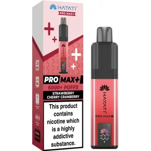 Hayati Pro Max Plus 6000 Prefilled Pod Kit - 20mg | Strawberry Cherry Cranberry